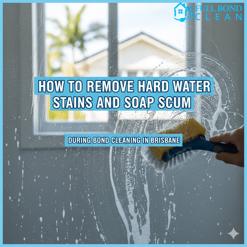 How To Remove Hard Water Stains And Soap Scum During Bond Cleaning In Brisbane